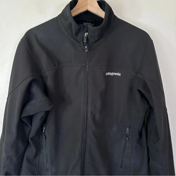 Patagonia Adze Jacket Full Zip Soft Shell Black Color - Picture 3 of 12